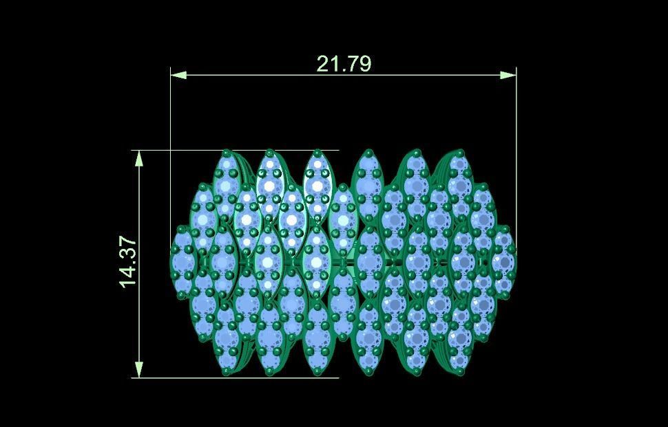 WEDDING RING LUXURY  3D print model_7