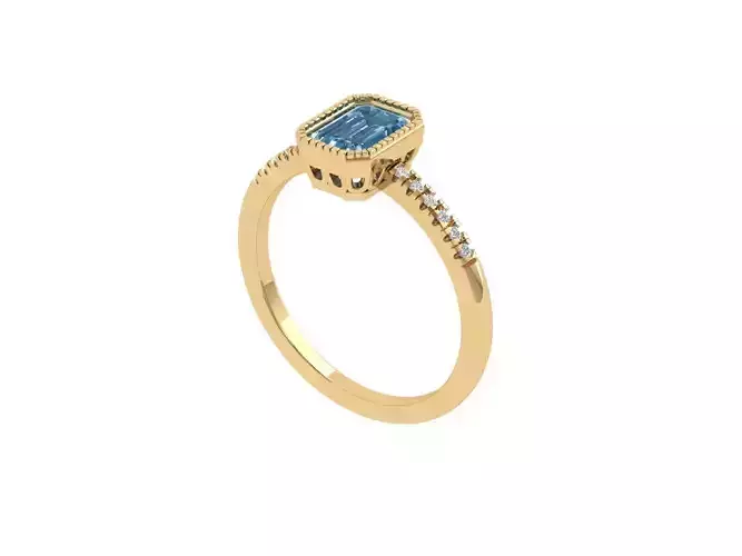 Emerald Solitaire Ring