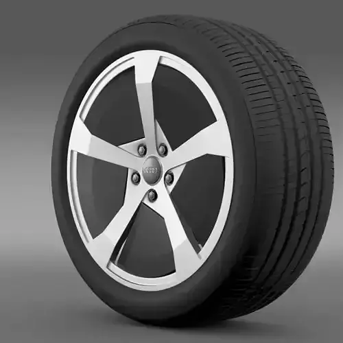 Audi R8 e tron Concept 2013 wheel 3D model