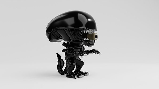 xenomorph funko pop from the movie alien 3D print model