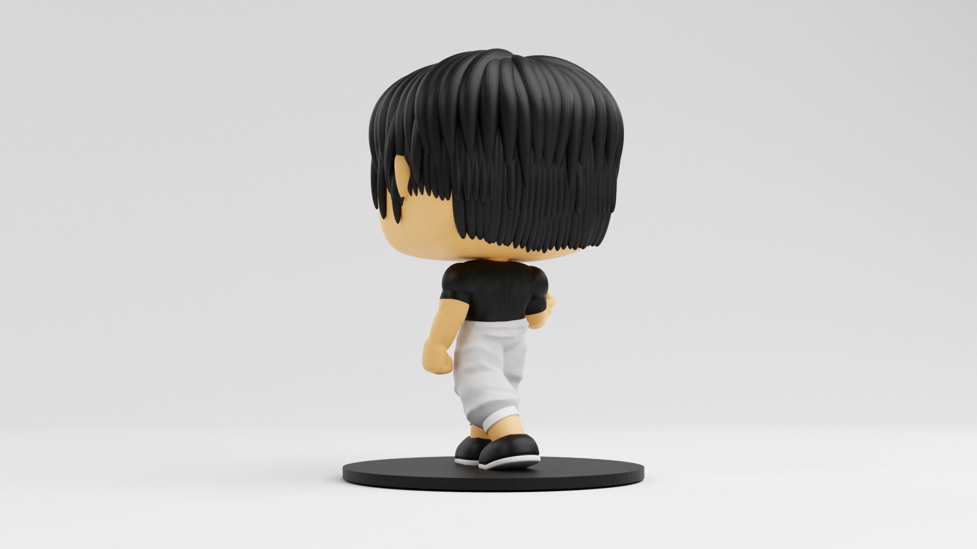 Toji Fushiguro funko model from the anime jujutsu kaisen 3D print model_10