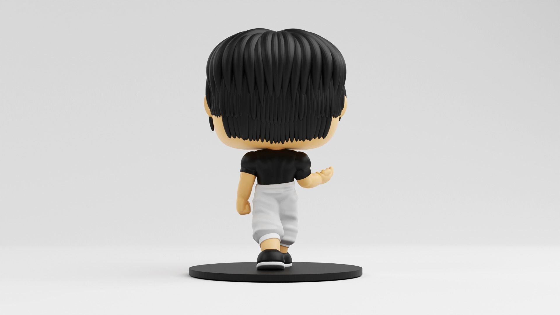 Toji Fushiguro funko model from the anime jujutsu kaisen 3D print model_9