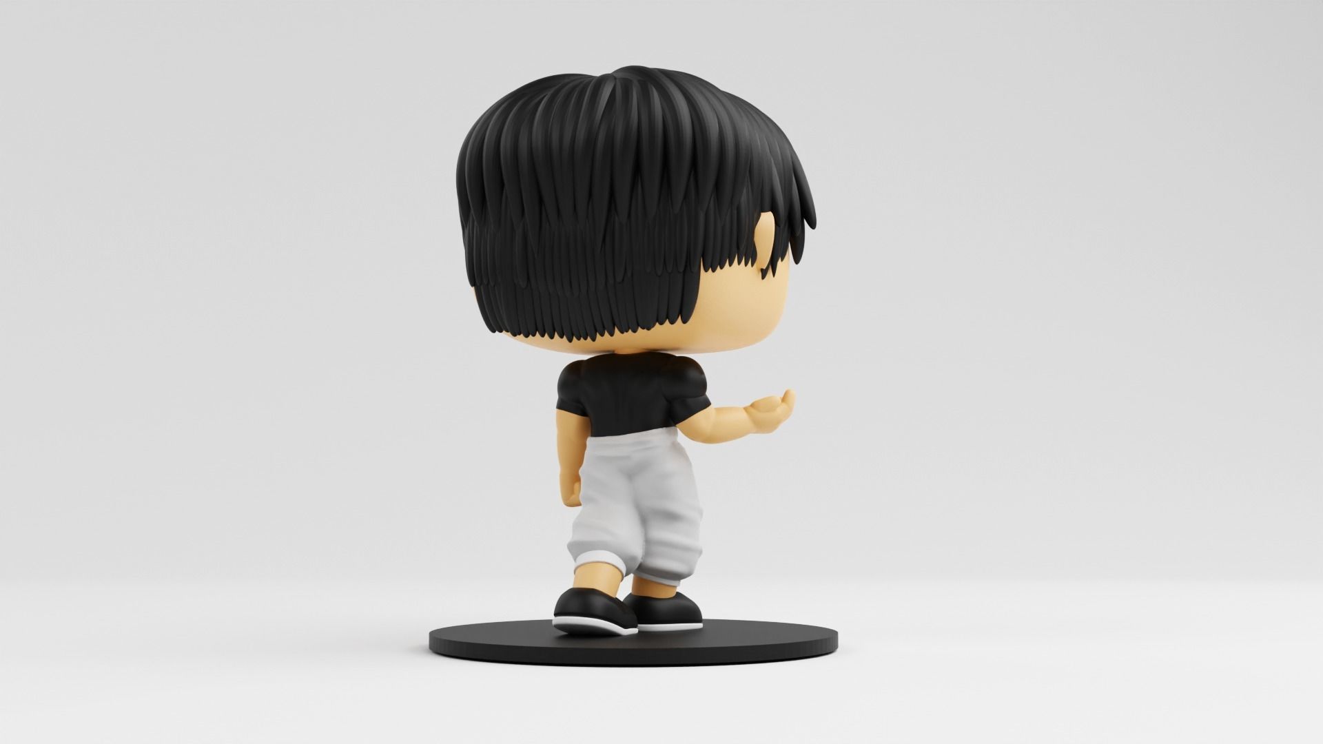 Toji Fushiguro funko model from the anime jujutsu kaisen 3D print model_8