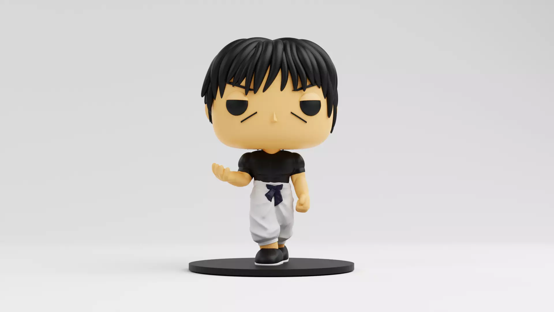 Toji Fushiguro funko model from the anime jujutsu kaisen 3D print model_0
