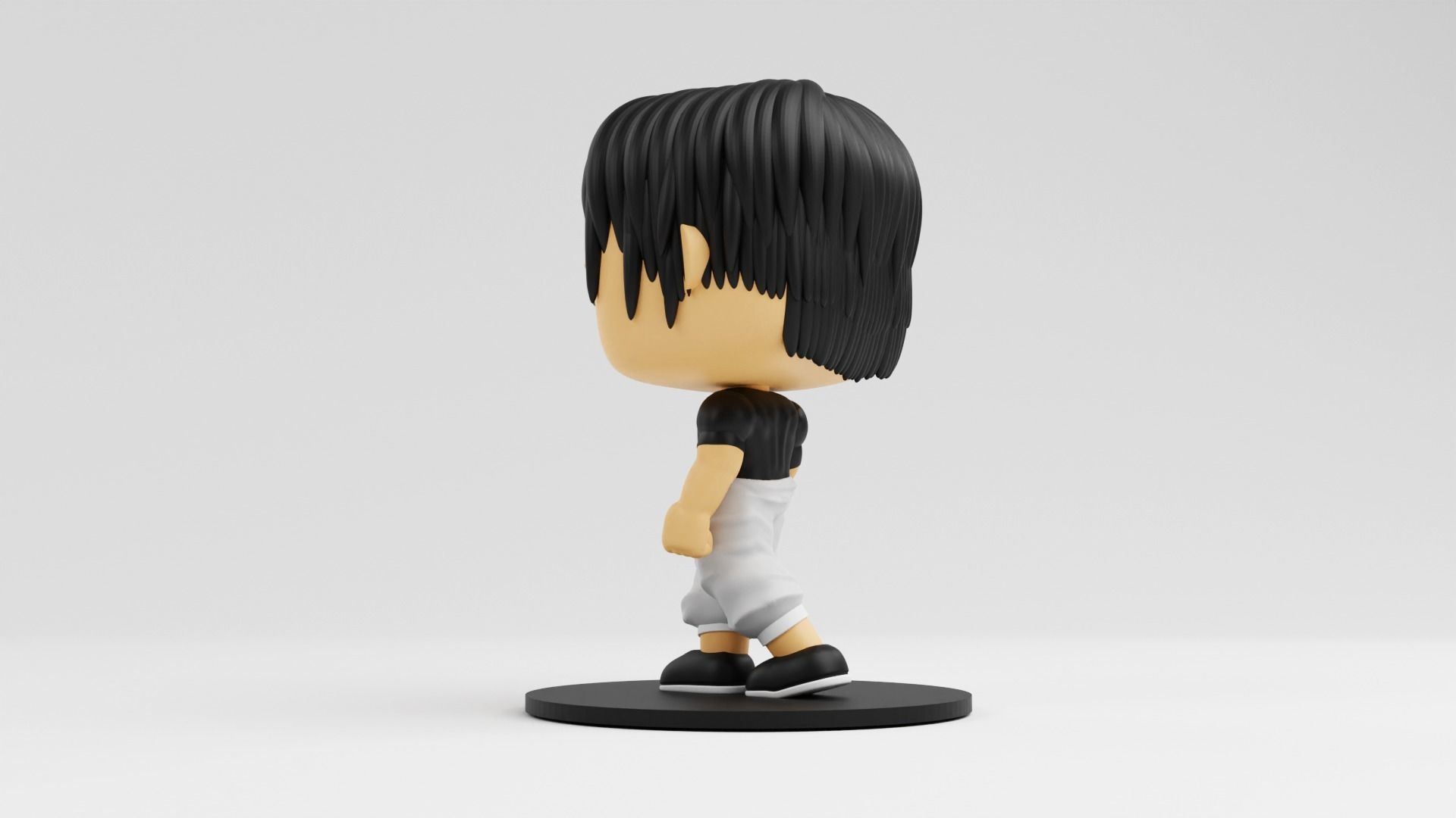 Toji Fushiguro funko model from the anime jujutsu kaisen 3D print model_11