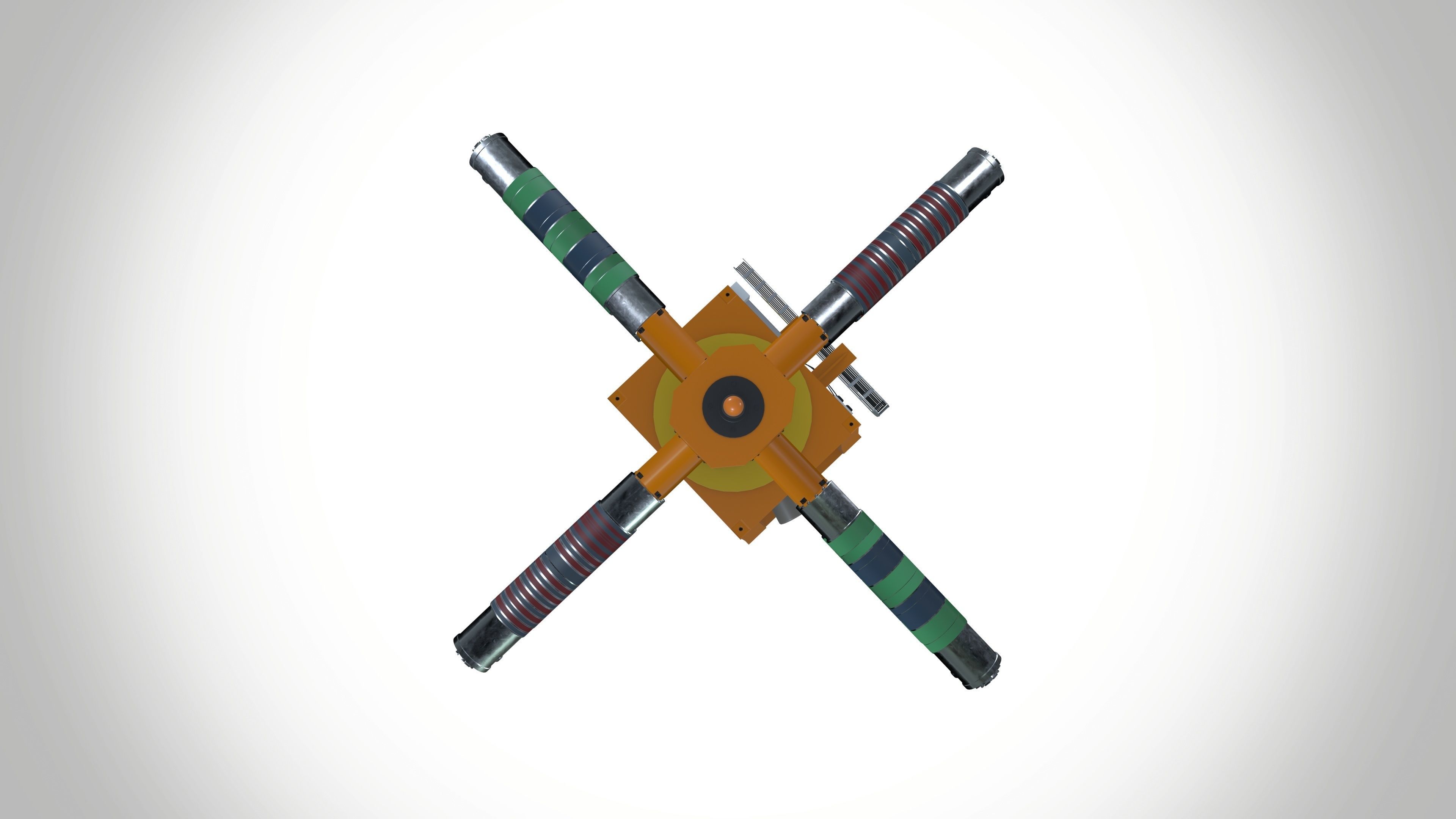 Blade change machine 3D model_4