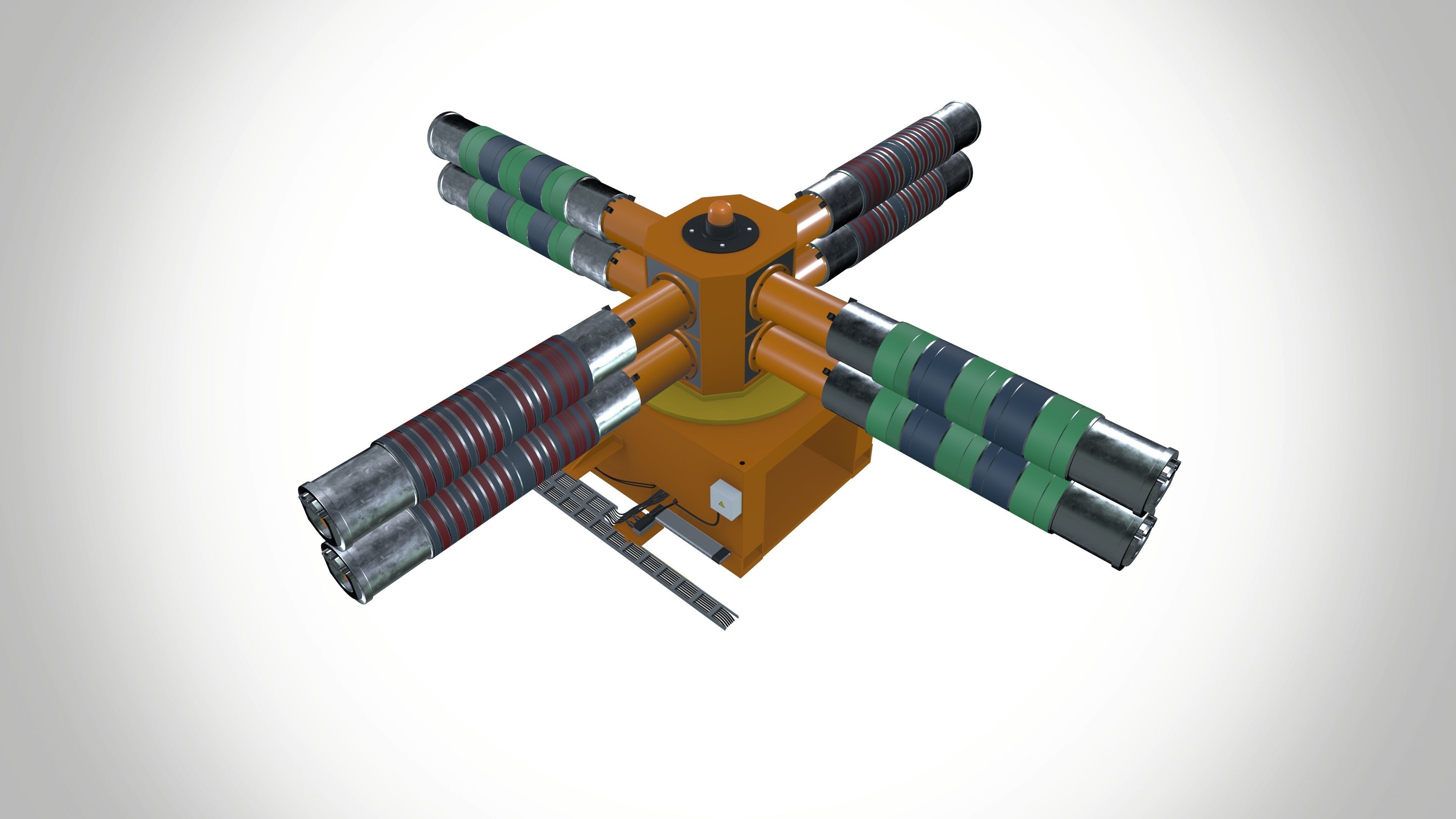 Blade change machine 3D model_2