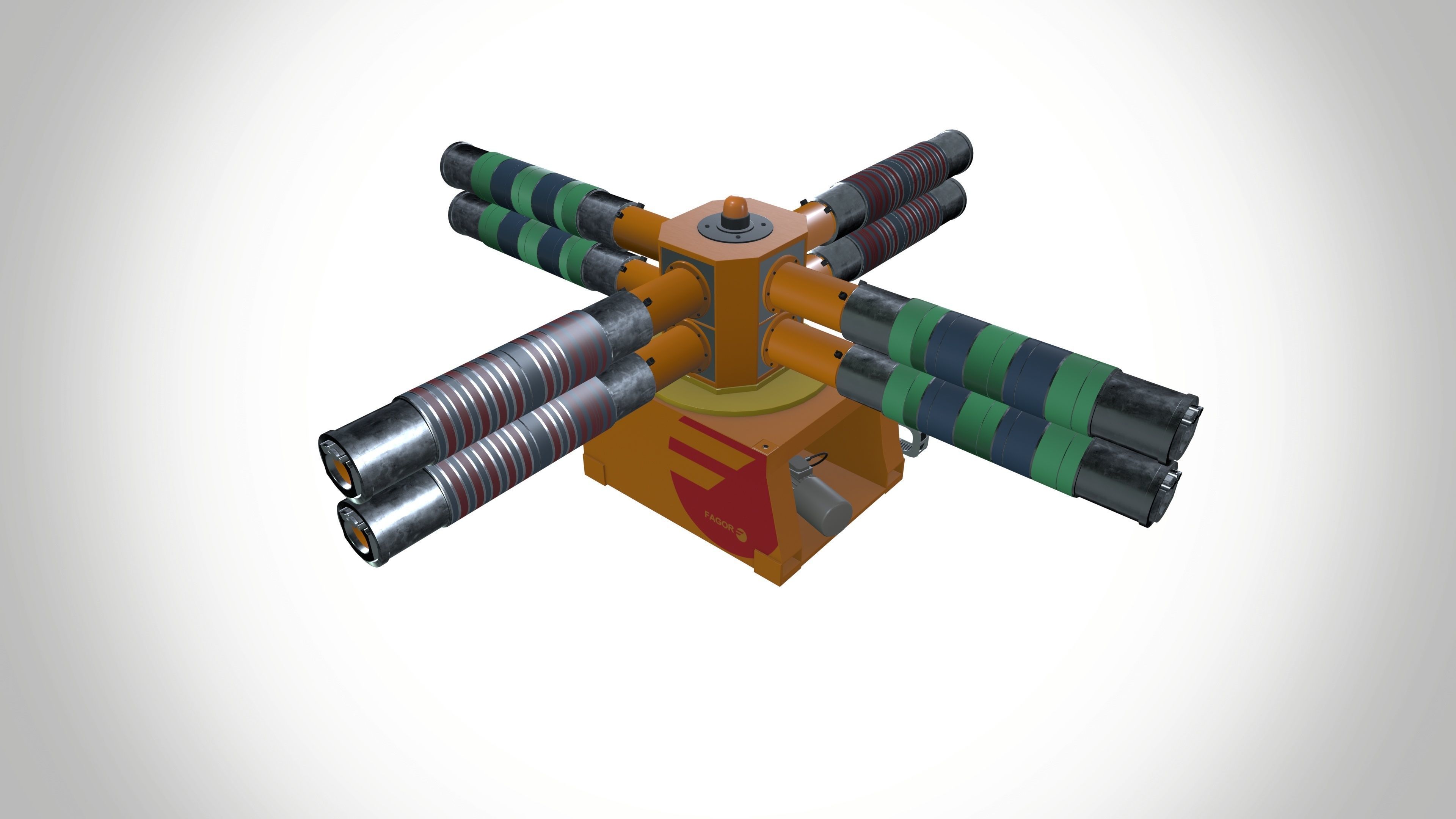 Blade change machine 3D model_3