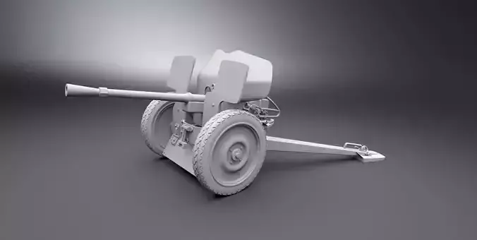 25mm Hotchkiss Artillery scale model