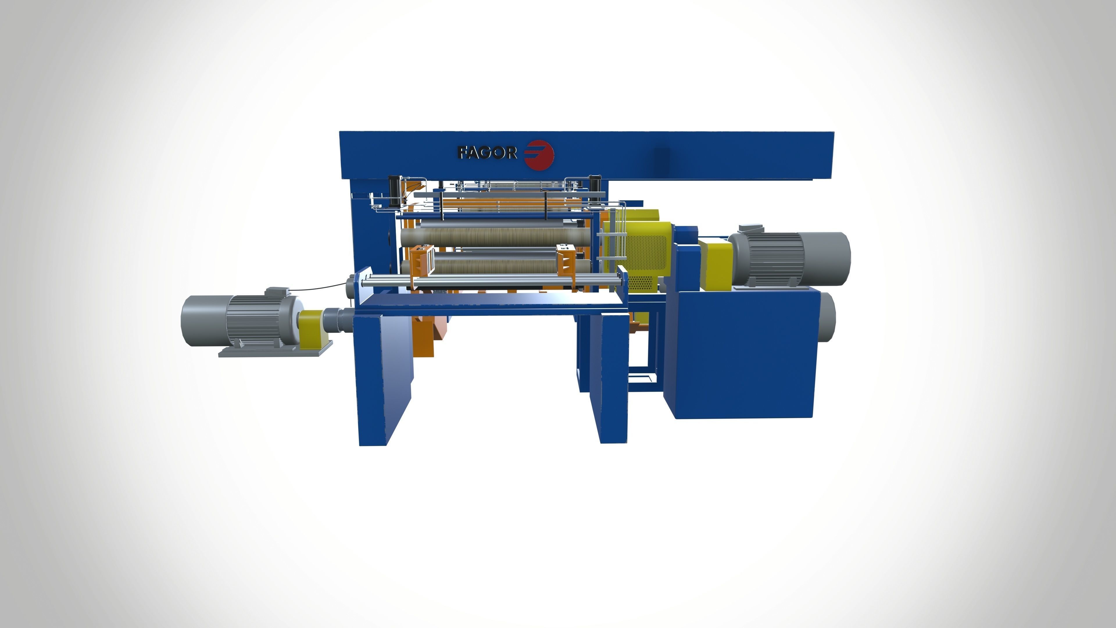 Fagor Metal Coil Slitting Line 3D model_2