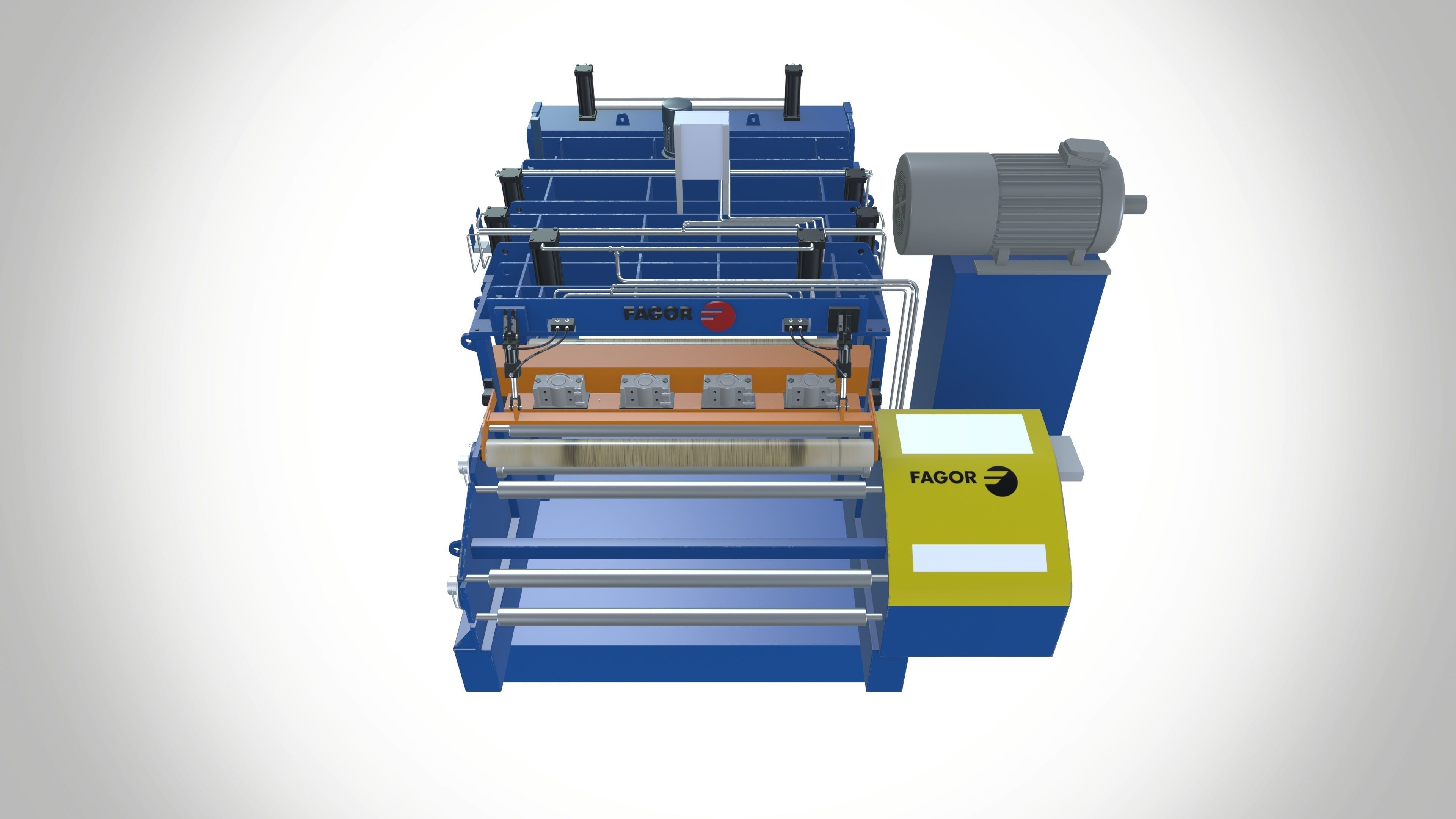 Fagor Metal Coil Slitting Line 3D model_4