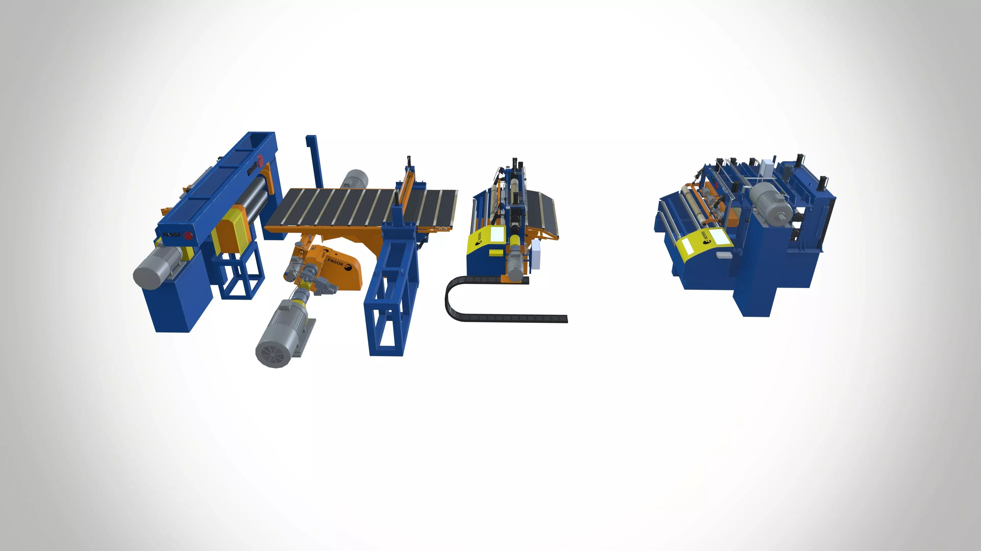 Fagor Metal Coil Slitting Line 3D model_0