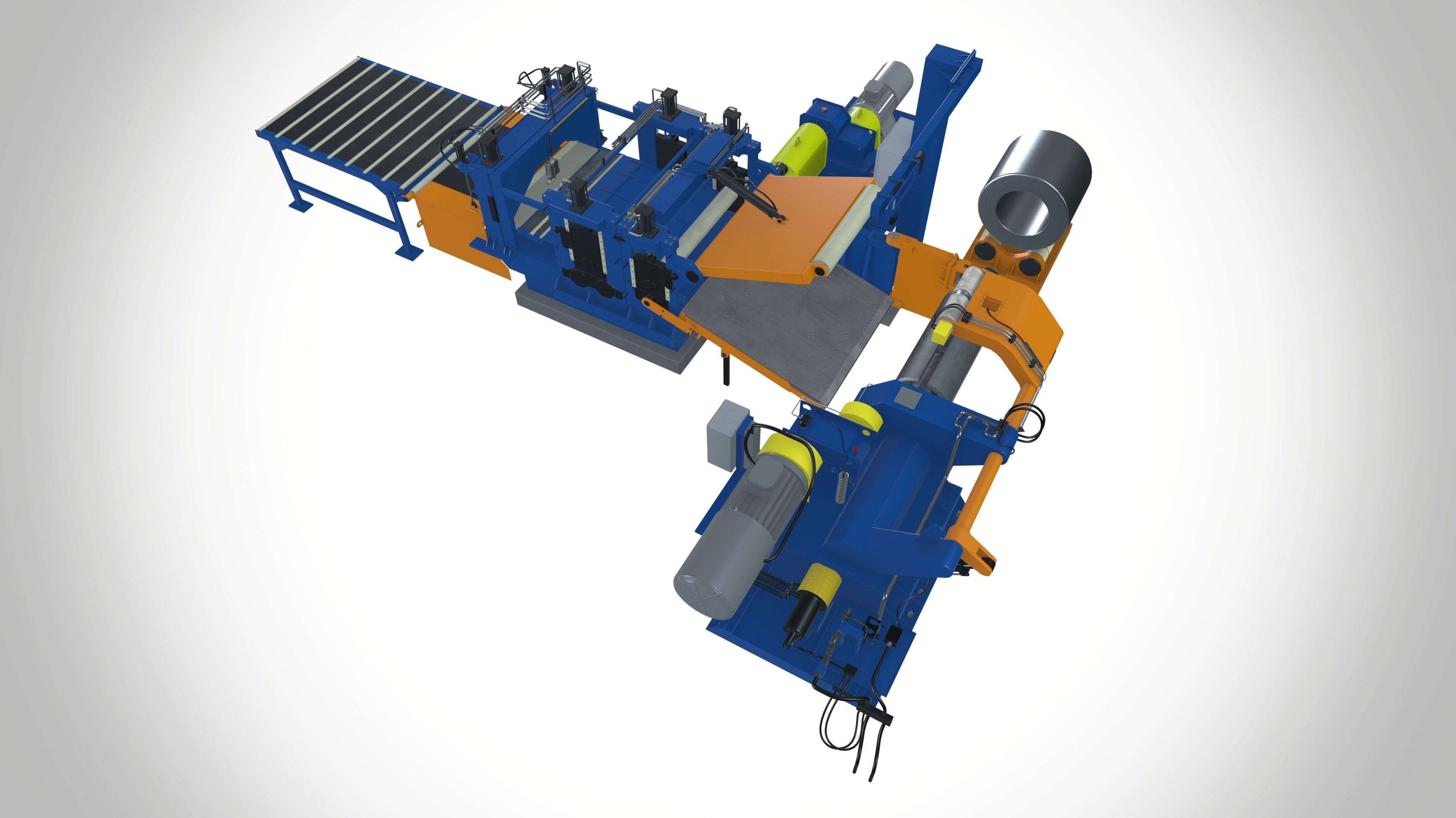 Slitting Line machine 3D model_3