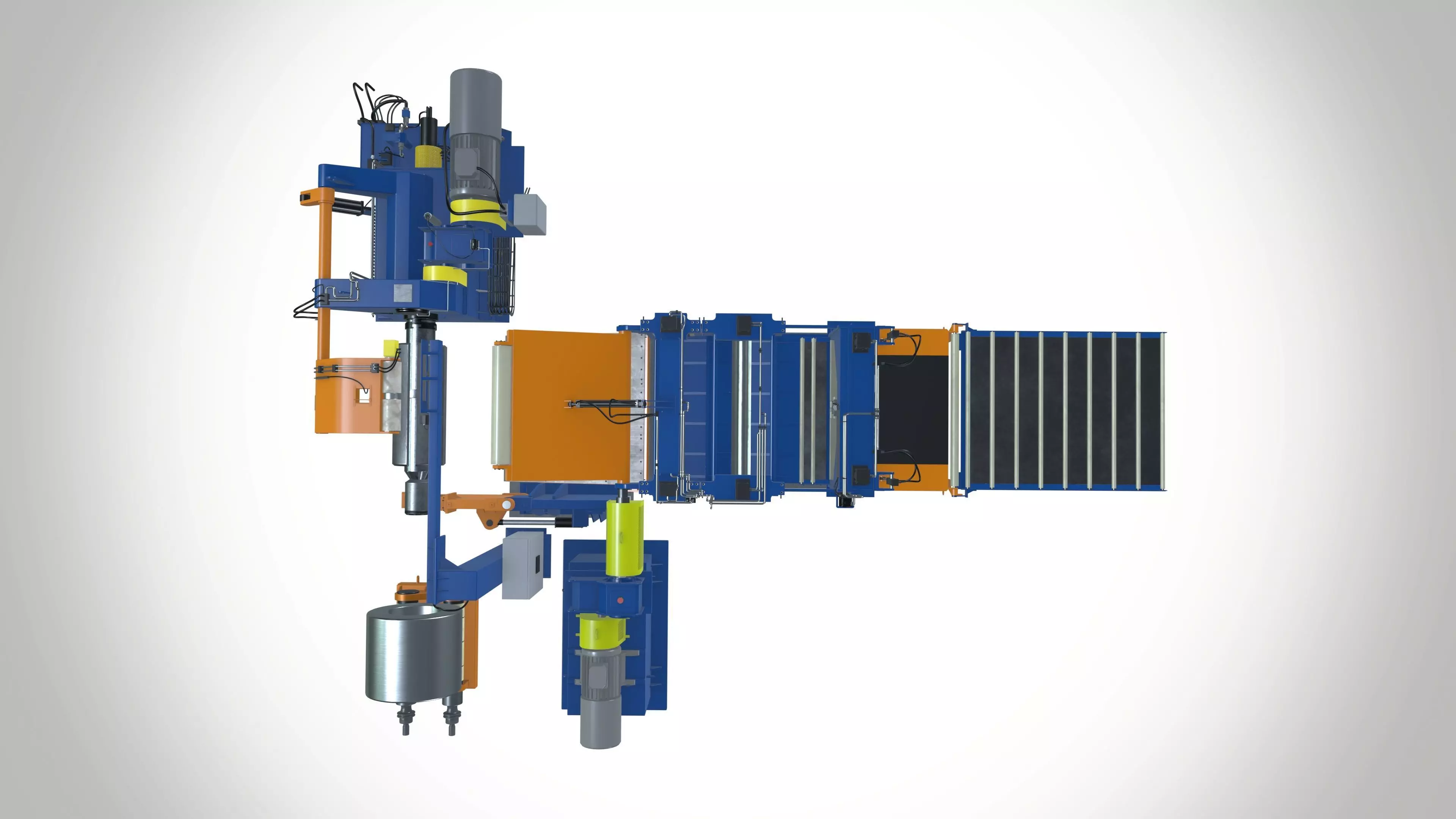Slitting Line machine 3D model_0