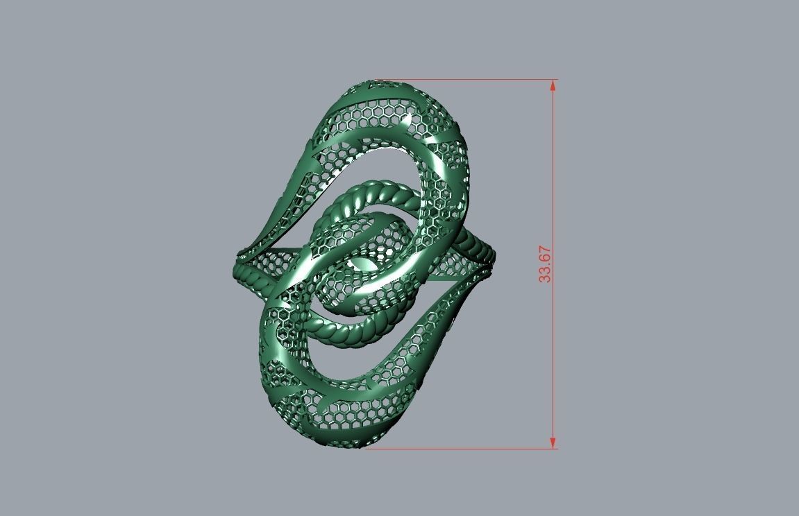 rings 3D print model_1