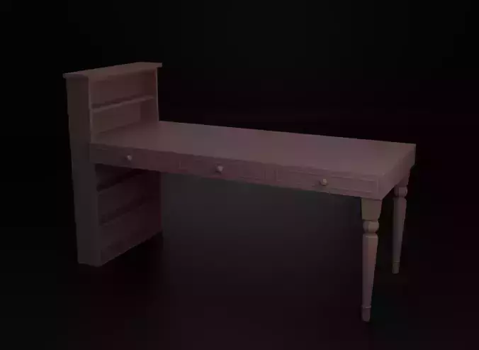 Wooden desk