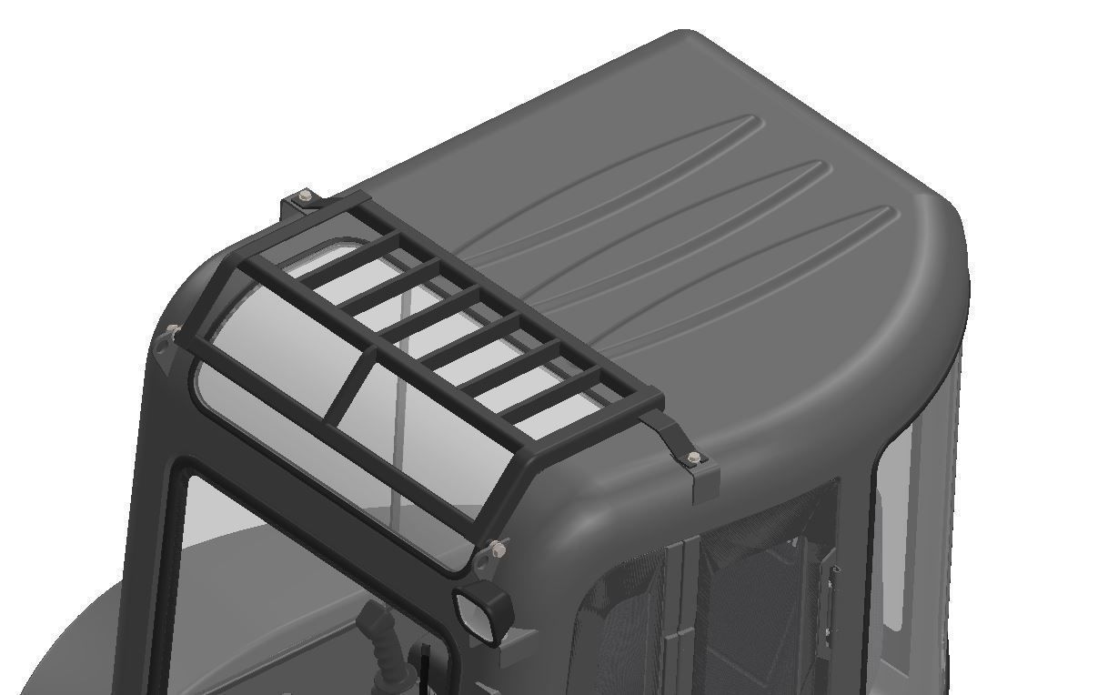 Mini excavator Hitachi Zaxis ZX27U-2 - Simple package version 3D model_20