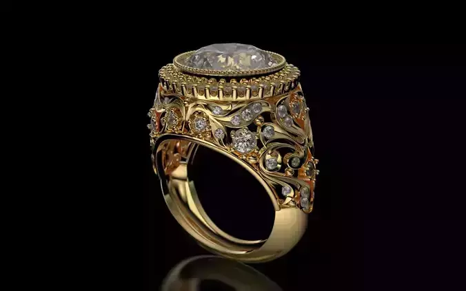LUXURY RING  3D print model