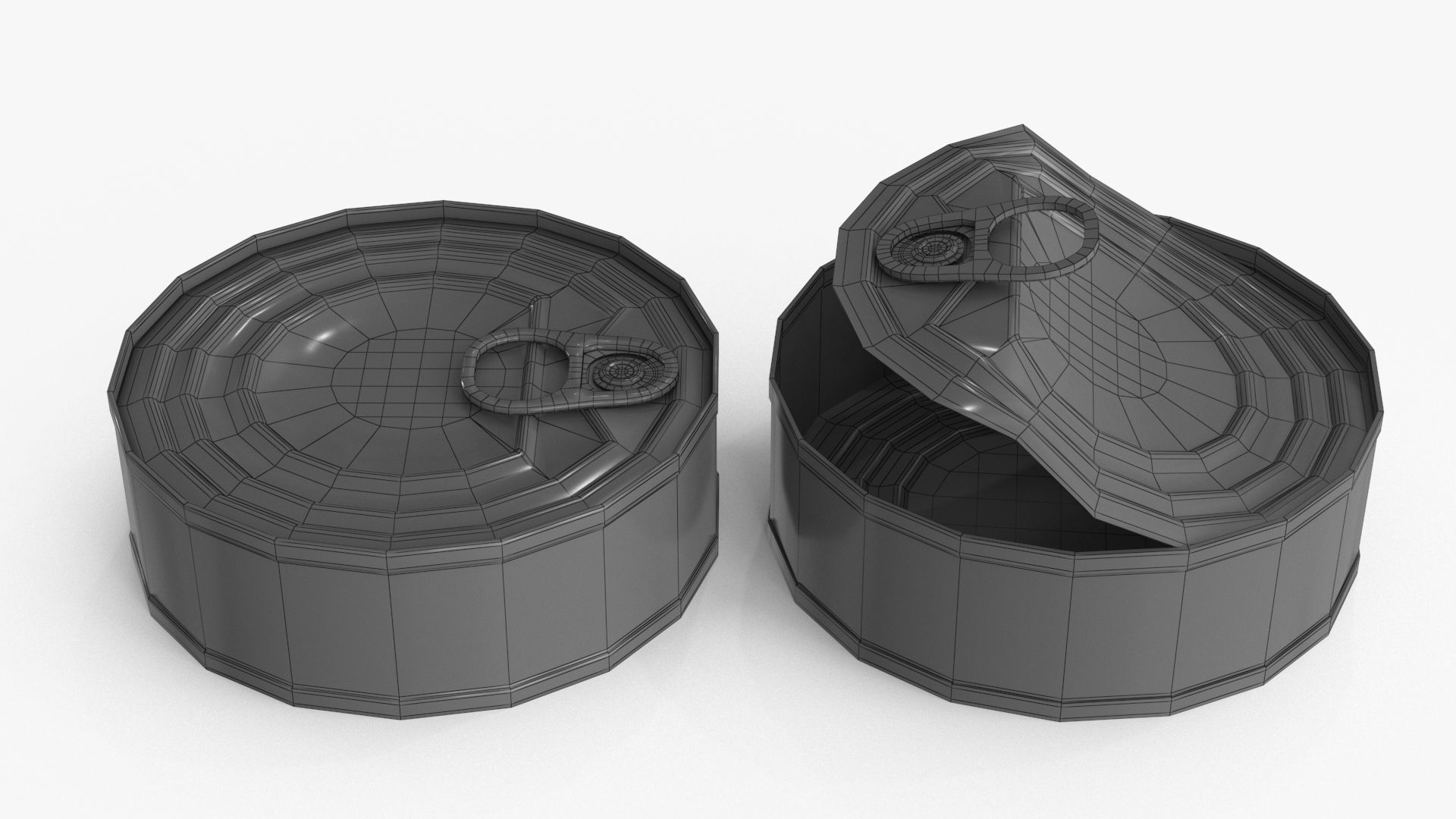Tin Can v3 Low-poly 3D model_12