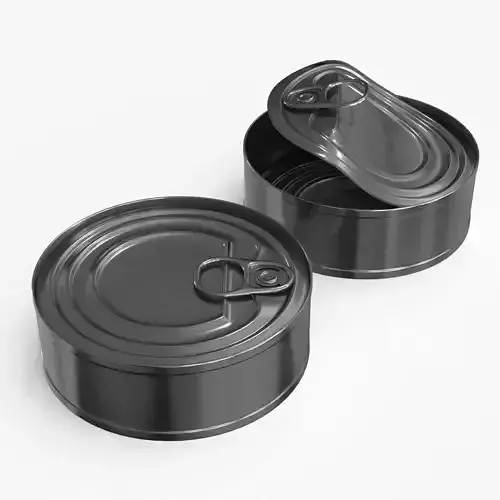 Tin Can v3 Low-poly 3D model