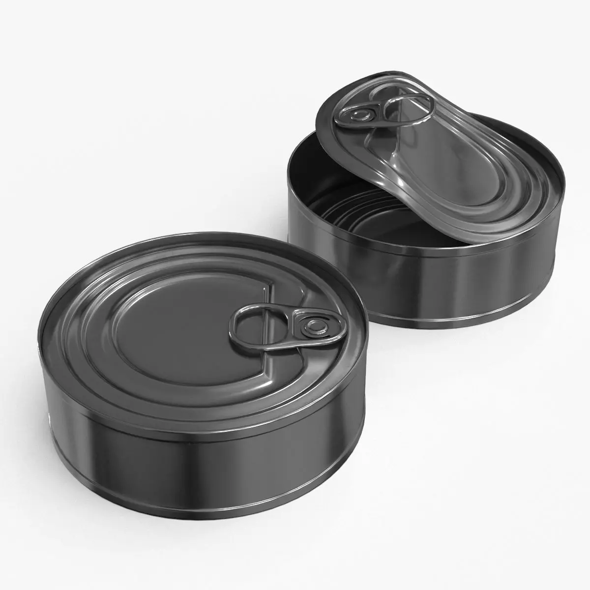 Tin Can v3 Low-poly 3D model_0