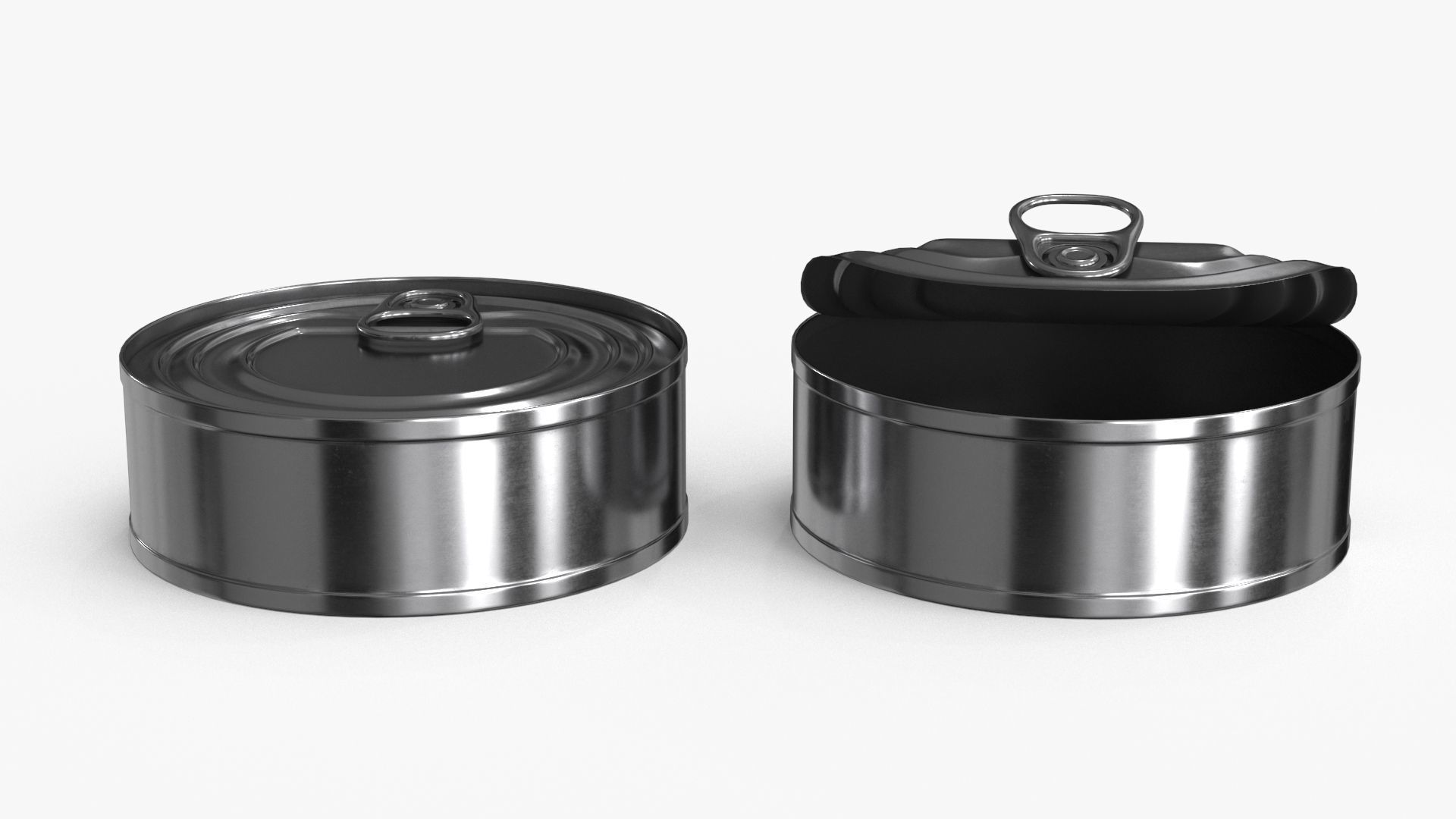 Tin Can v3 Low-poly 3D model_7