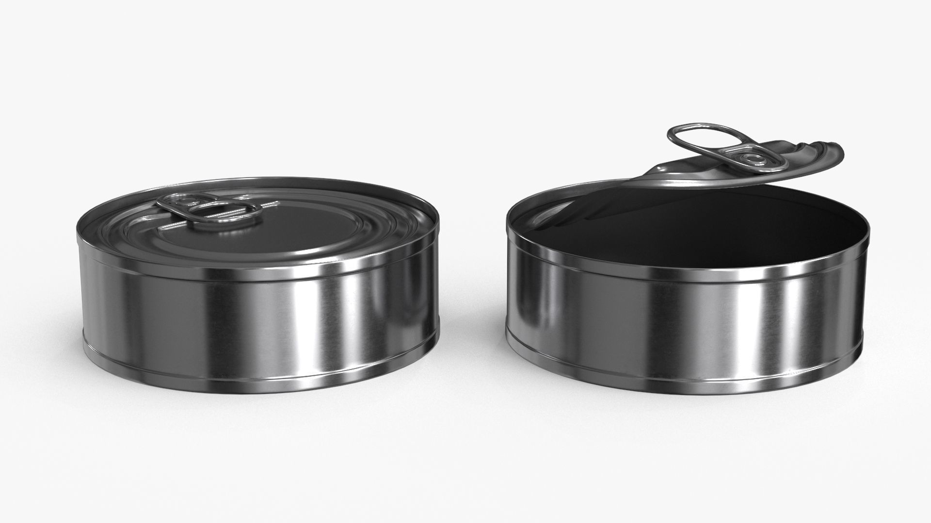 Tin Can v3 Low-poly 3D model_8