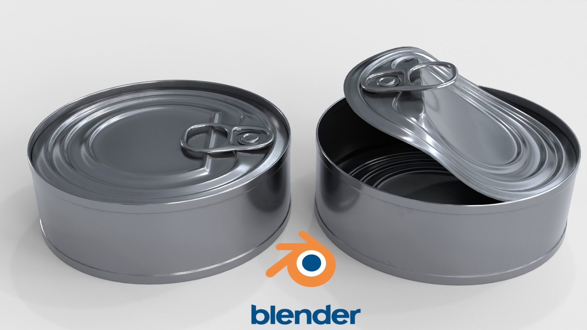 Tin Can v3 Low-poly 3D model_5