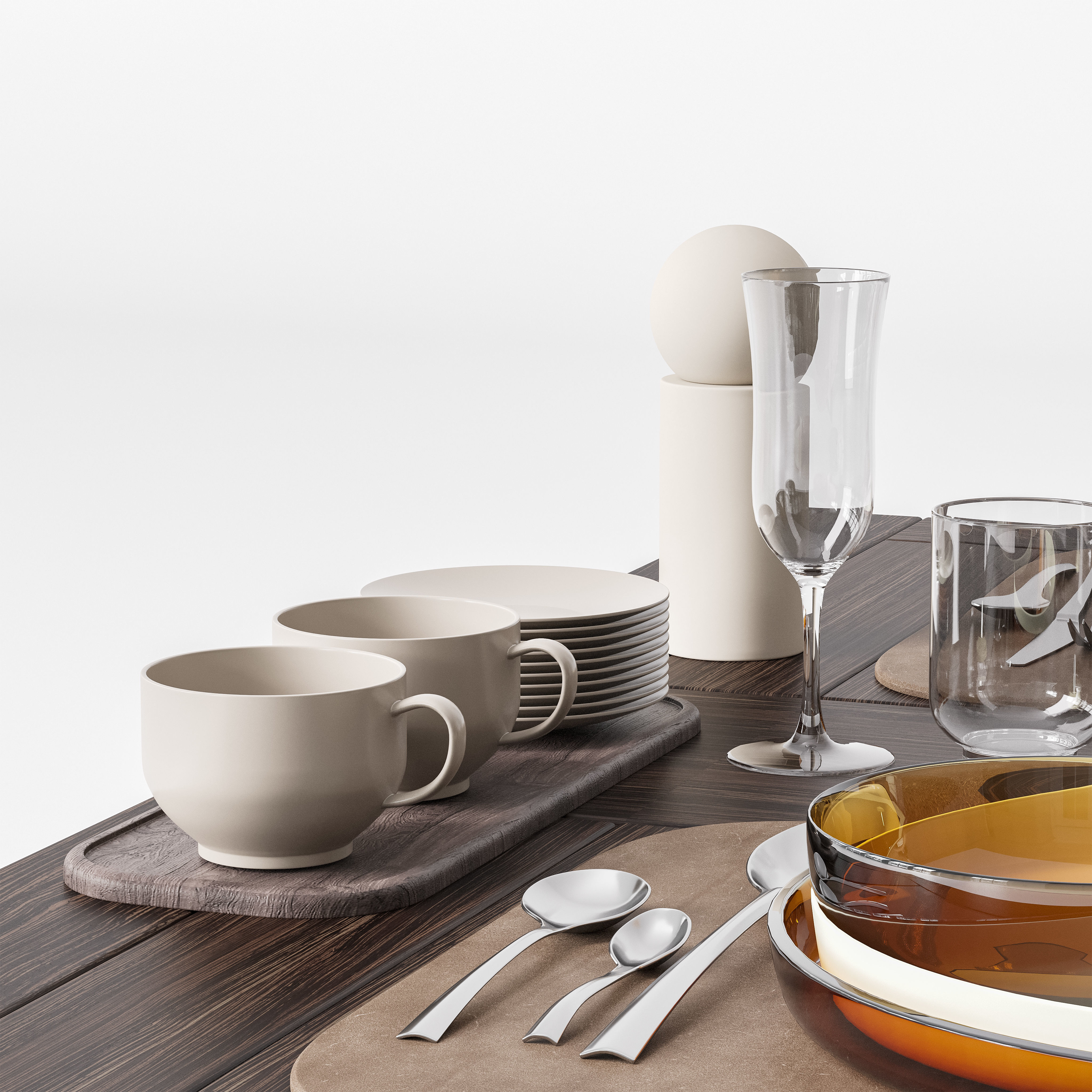 Tableware 09 3D model_4