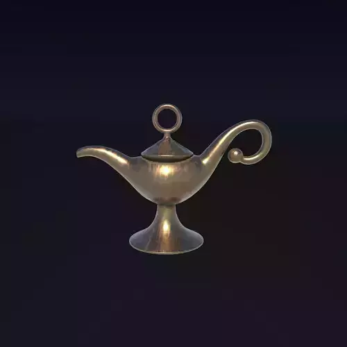 Aladdin Lamp 3D Icon 3D model
