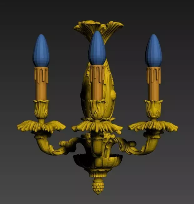 vintage wall lamp 5 3D model_0