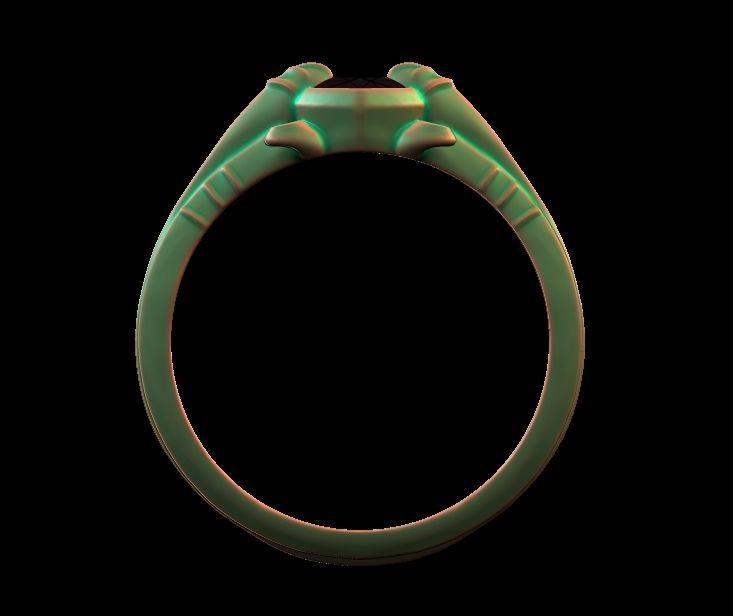 Pear Brilliant Cut Ring 3D print model_6