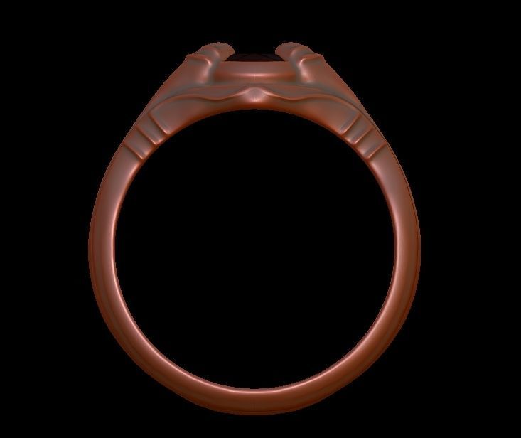 Pear Brilliant Cut Ring 3D print model_10