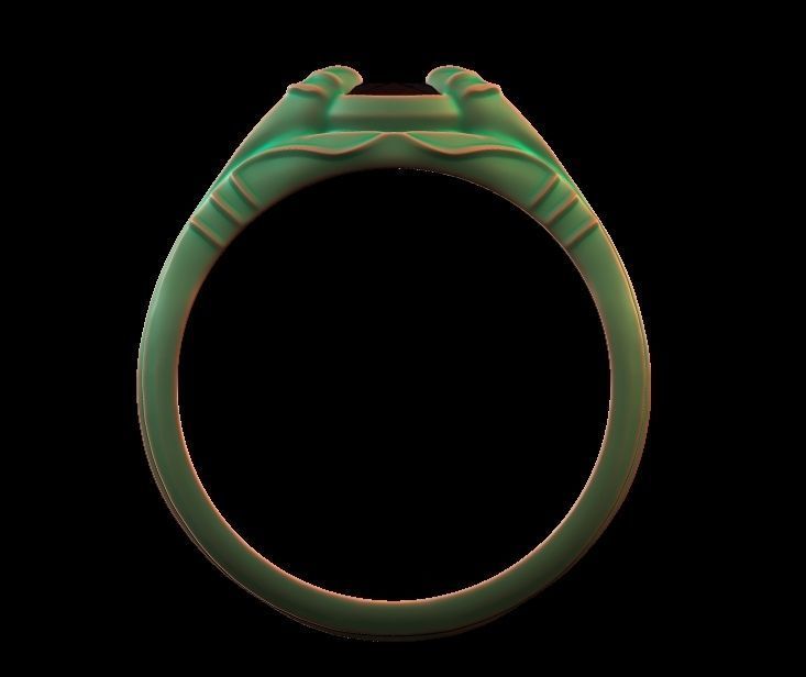 Pear Brilliant Cut Ring 3D print model_7