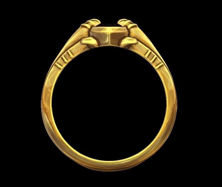 Pear Brilliant Cut Ring 3D print model_9