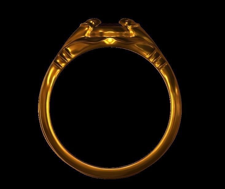 Pear Brilliant Cut Ring 3D print model_16