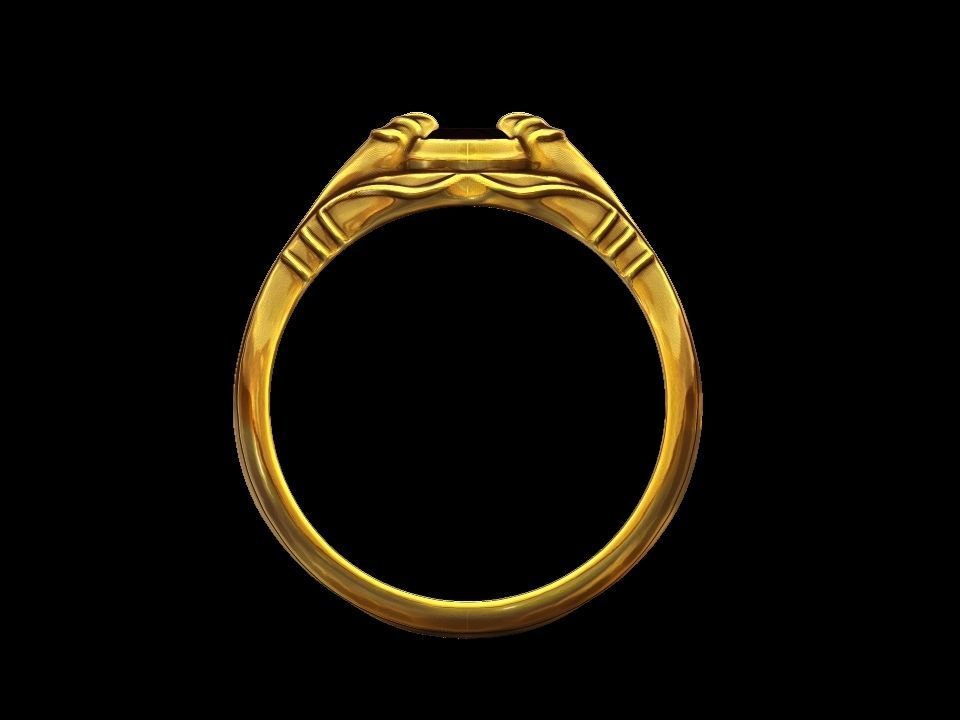 Pear Brilliant Cut Ring 3D print model_2