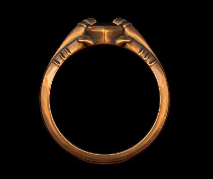 Pear Brilliant Cut Ring 3D print model_5