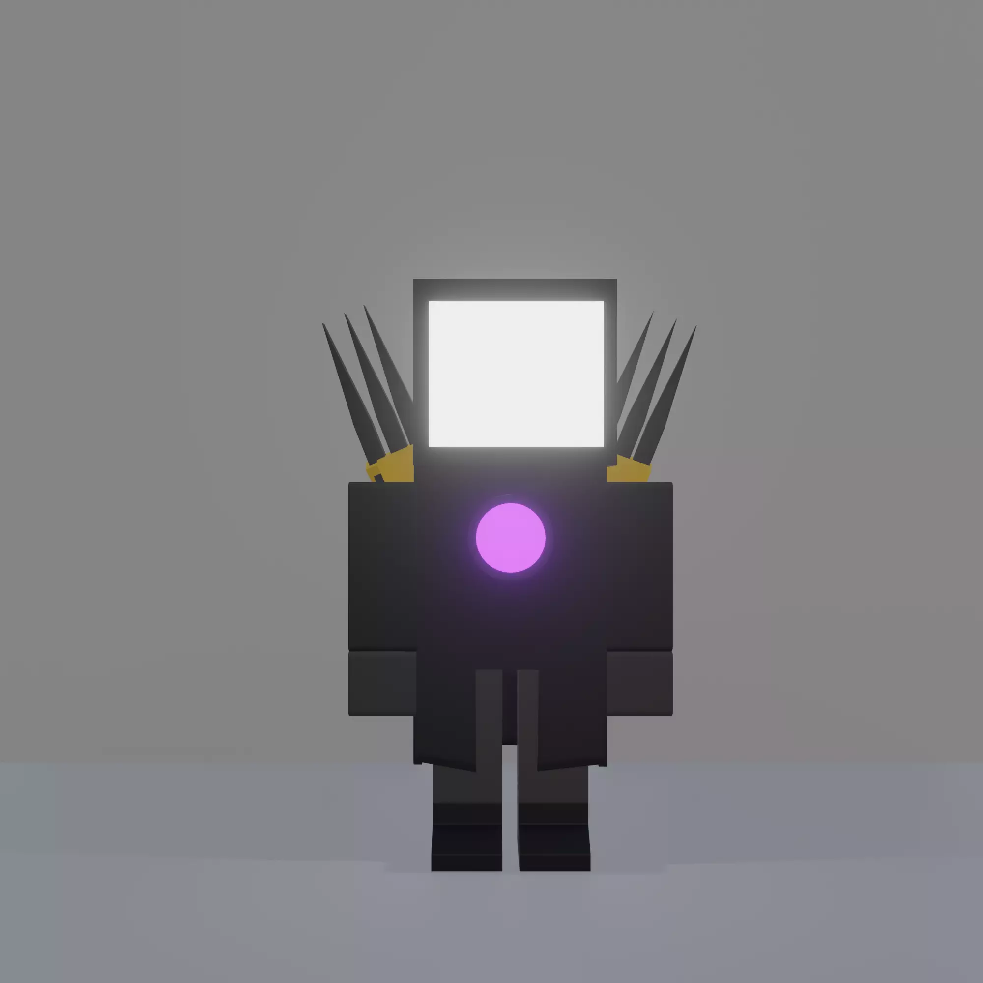 titan tv man Free 3D model