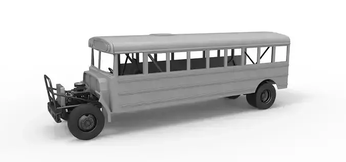 School bus for Figure 8 racing Scale 1 to 25
