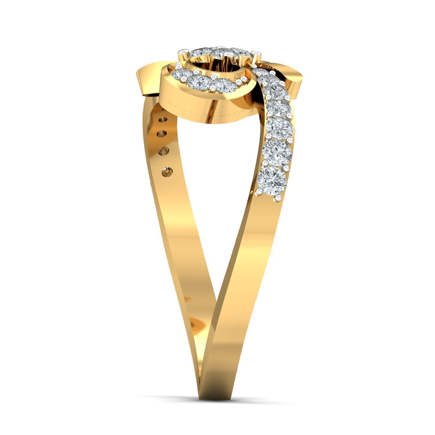 Butterfly Fantasy Ring 3D print model_2