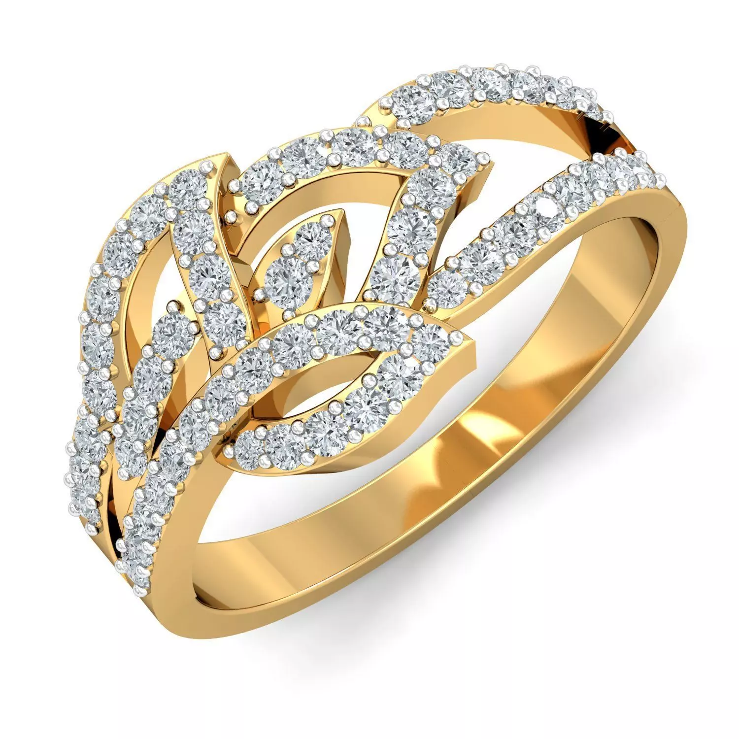 Natural Diamond Designer Ring 3D print model