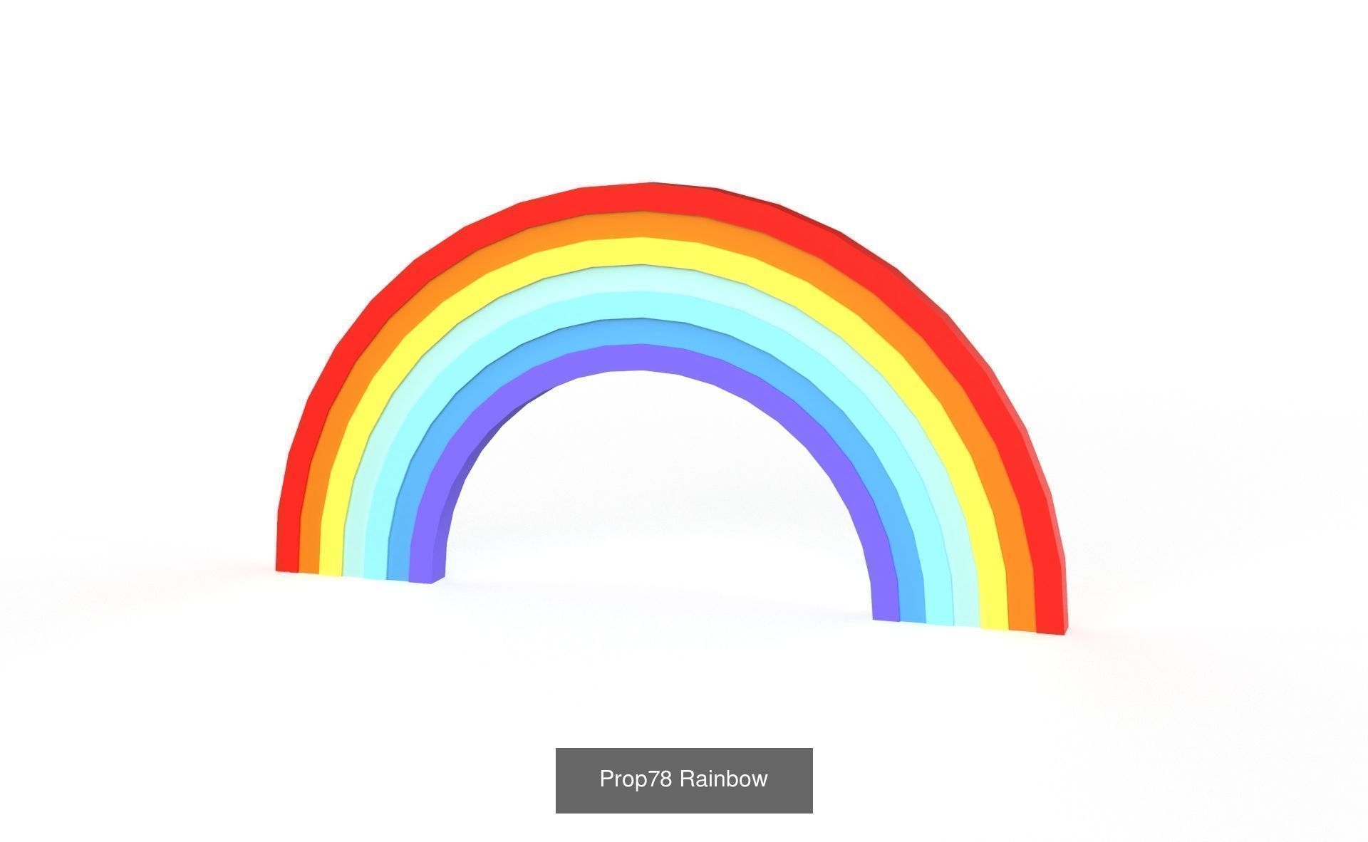 Cartoon Weather and  Rainbow Pack 1 3D Model Collection_7