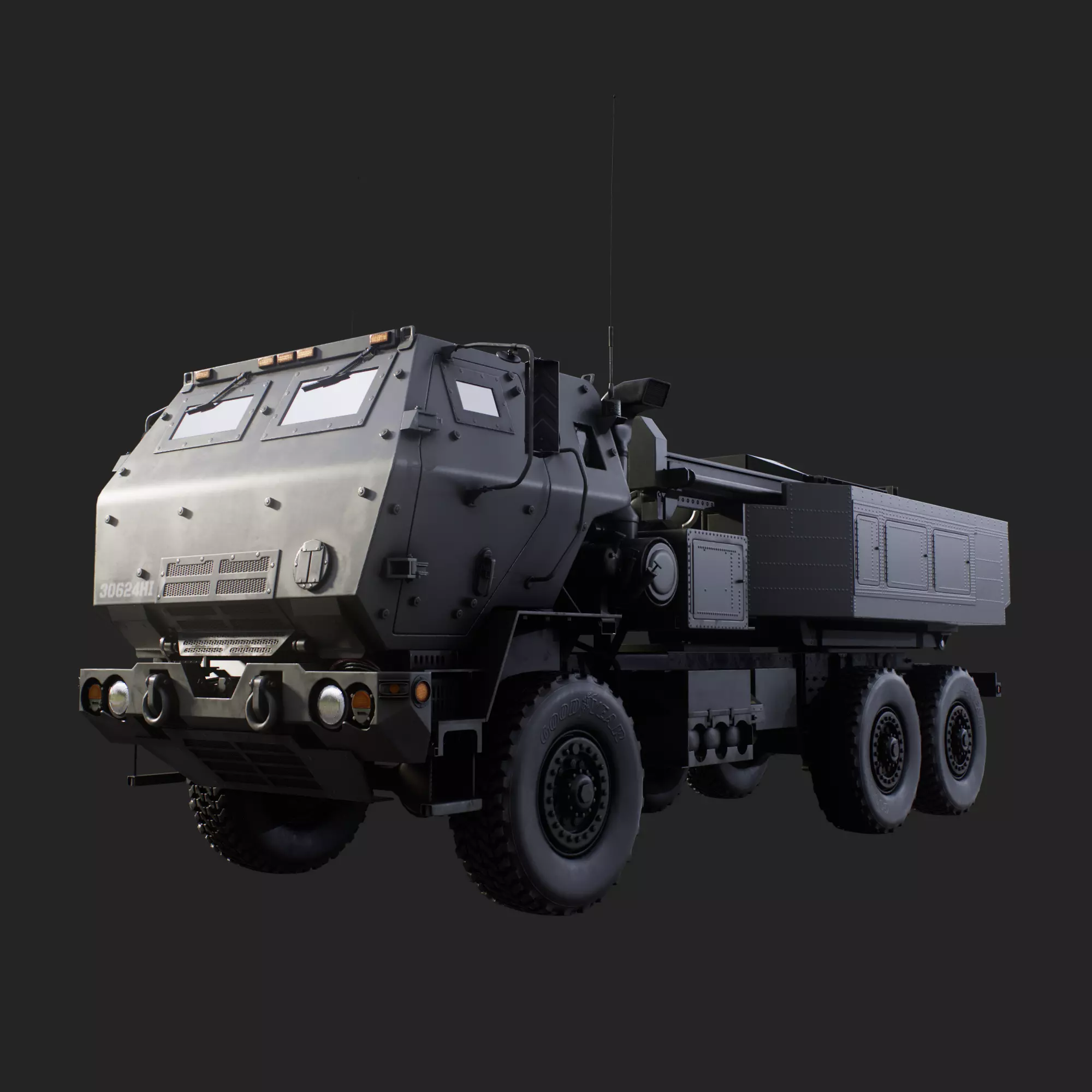 Himars LOW Poly Low-poly 3D model