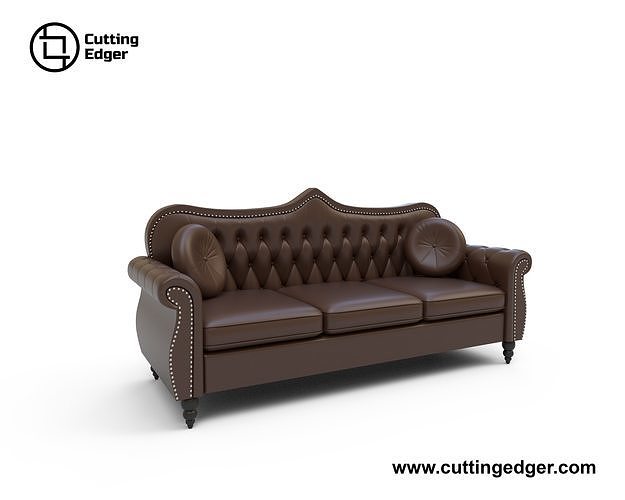 Modern Chesterfield Sofa 3D model