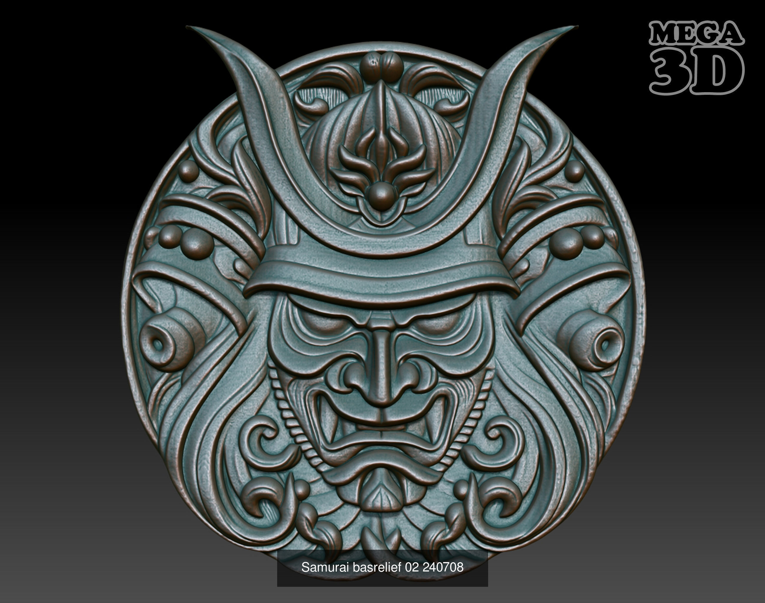 Samurai basrelief Pack 240708 3D Model Collection_8