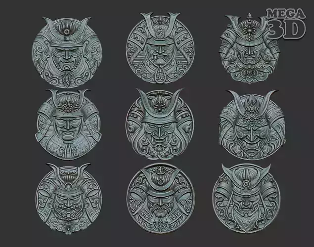 Samurai basrelief Pack 240708