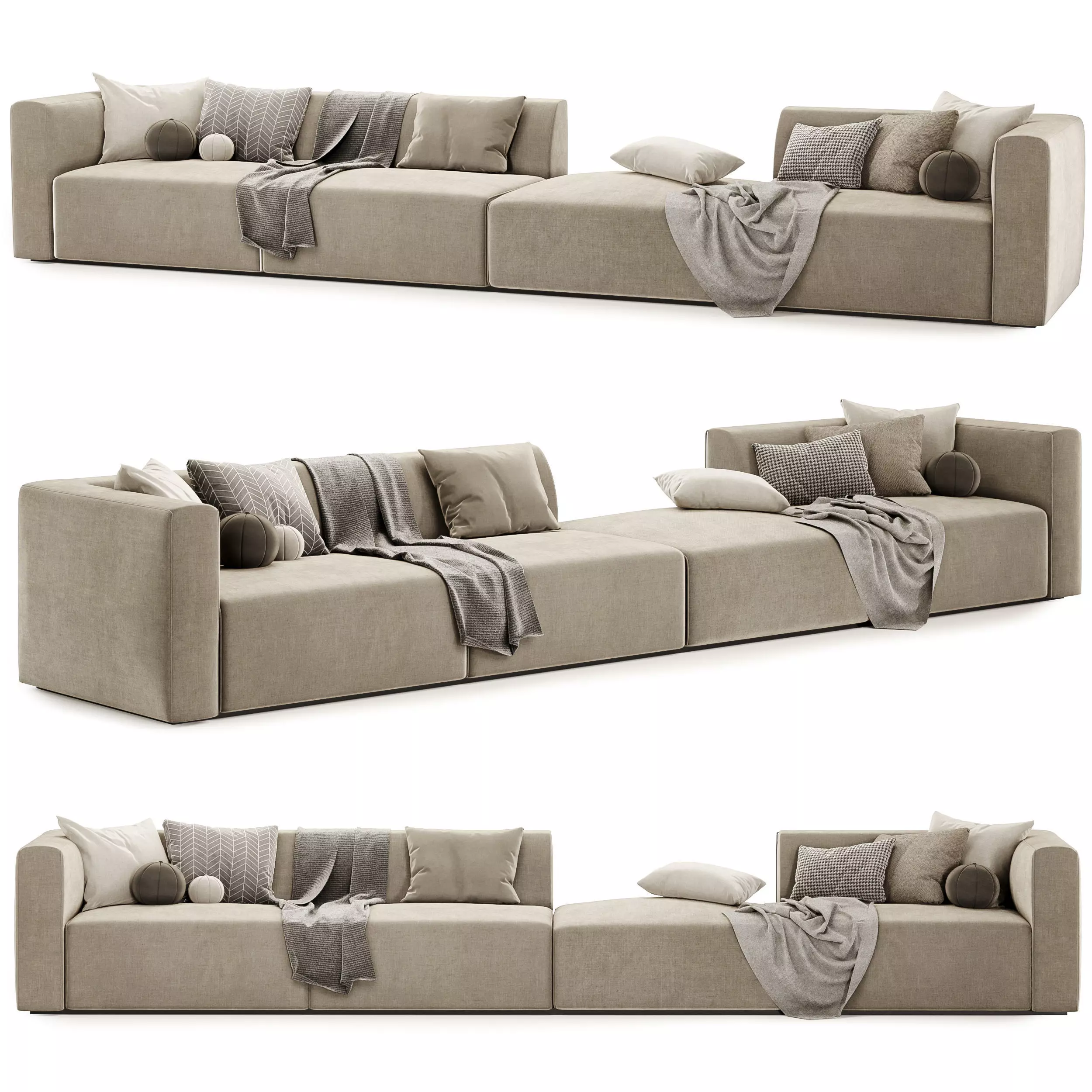 match sofa set 05 3D model