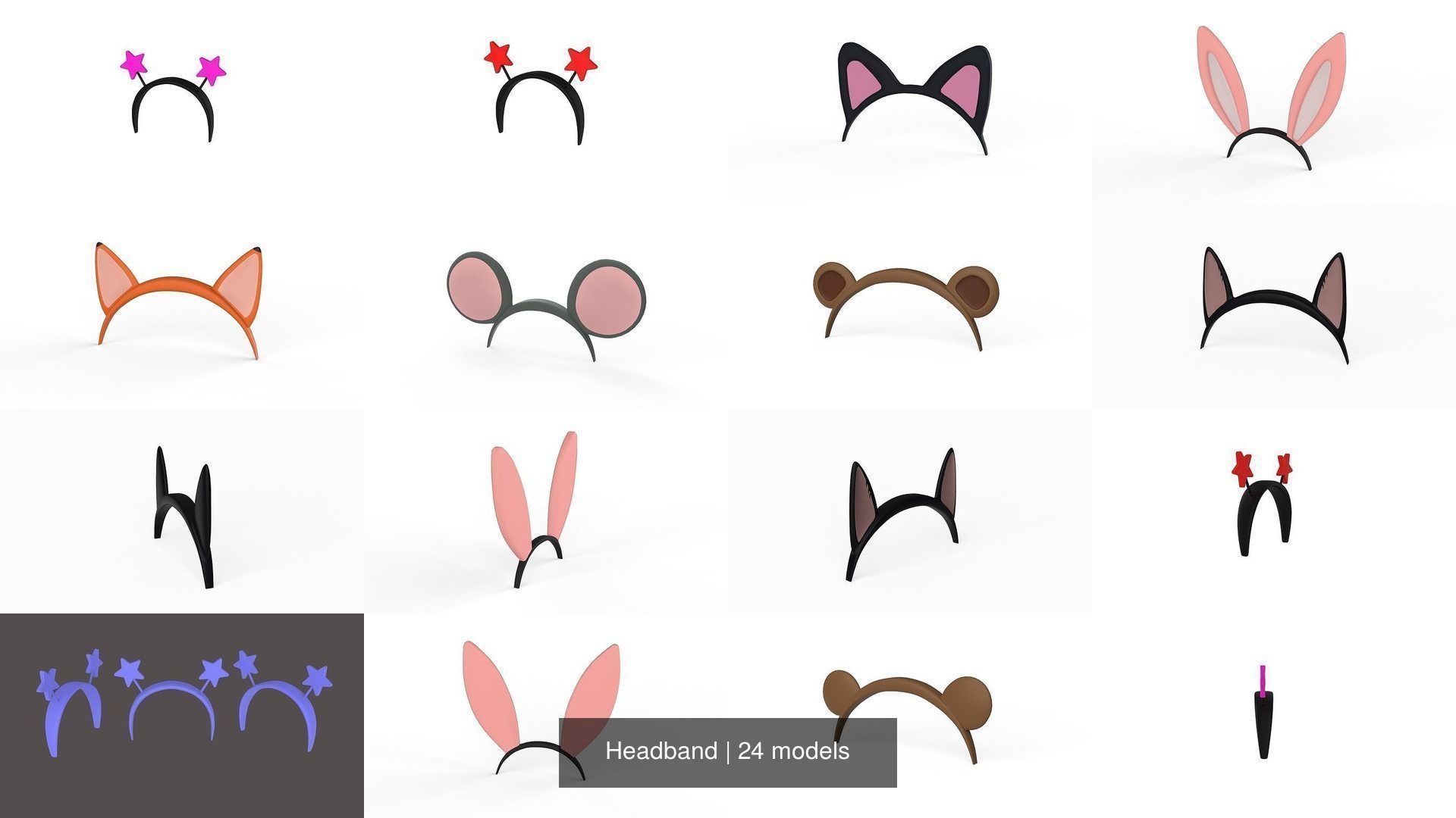 Headband 3D Model Collection_5