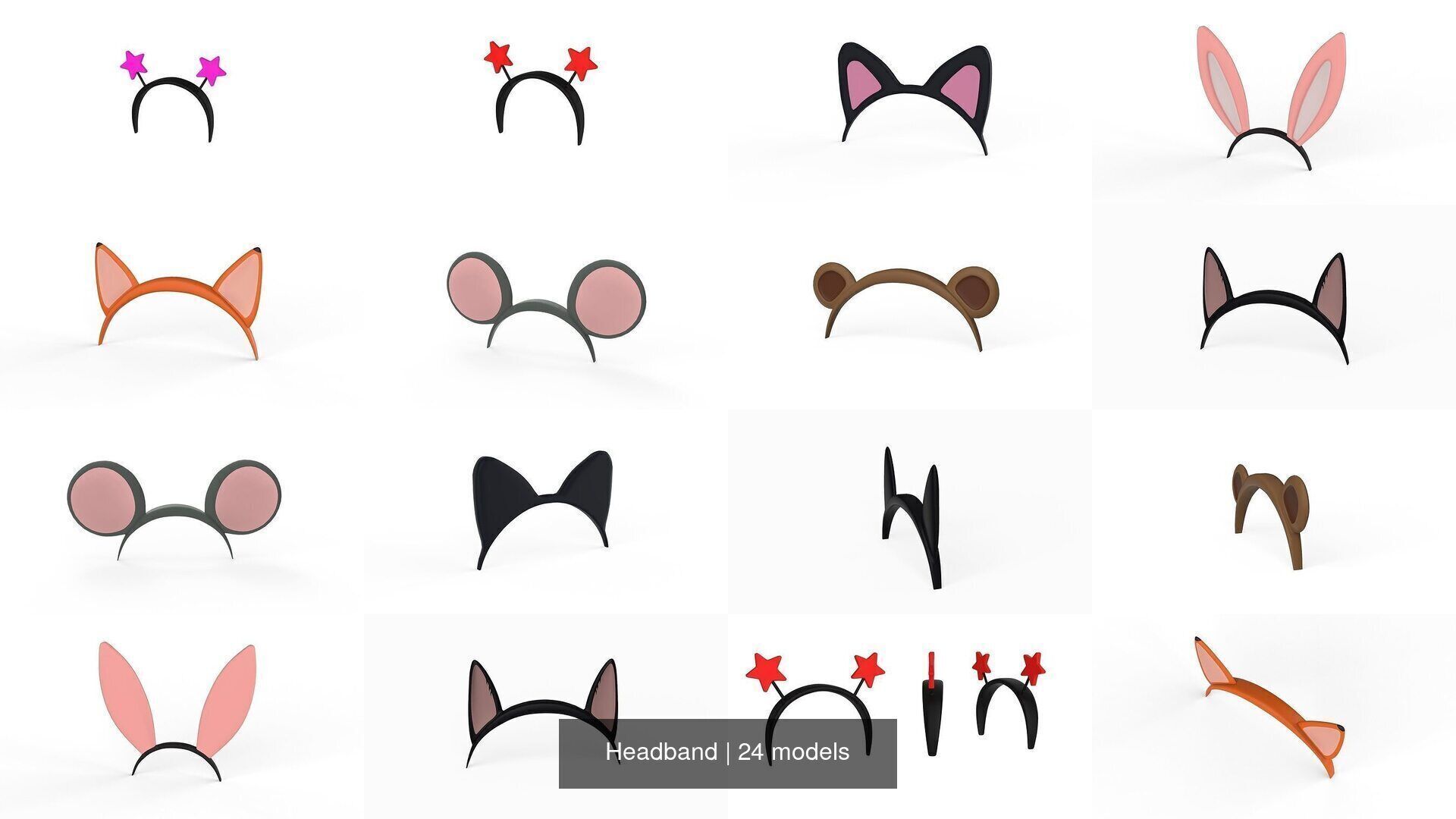 Headband 3D Model Collection_4